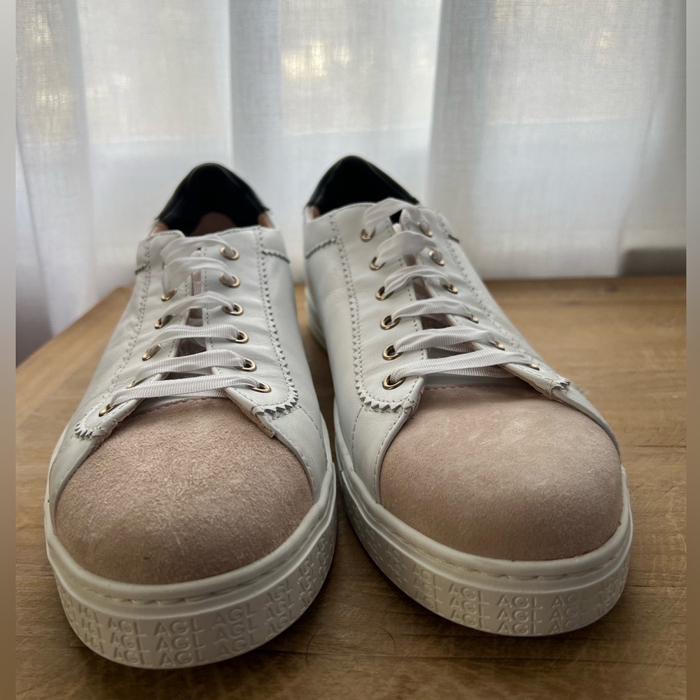 New AGL sneaker Sade size 41.5 white with pink black - Picture 3 of 12